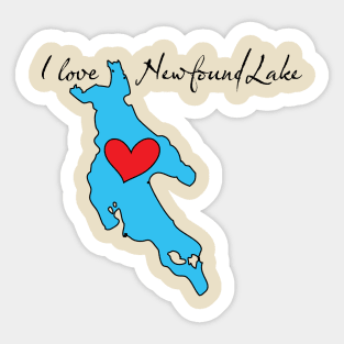 I love Newfound Lake Sticker